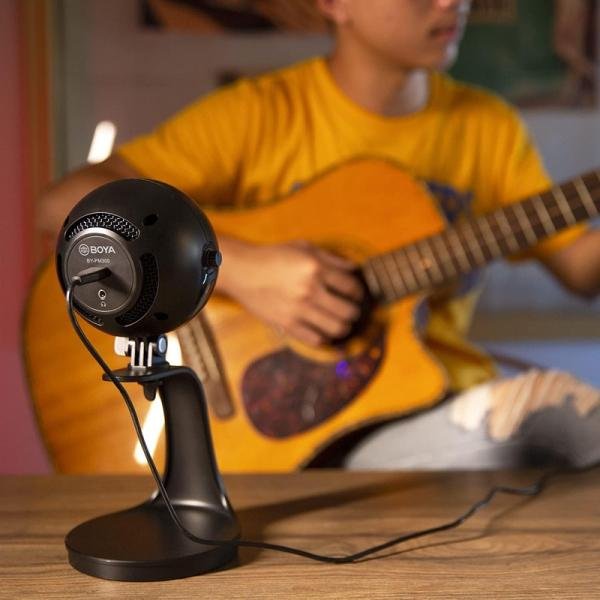 Boya Desktop microphone USB Type-C, USB 2.0 cable included-BY-PM300