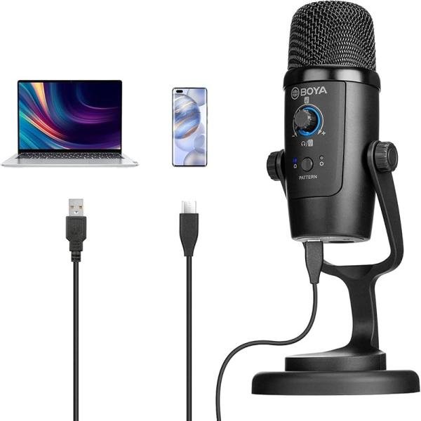 Boya USB microphone for windows and Android, iOs MAC-BY-PM500
