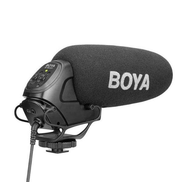 Boya Supercardioid Condenser Microphone , Black-BY-BM3031