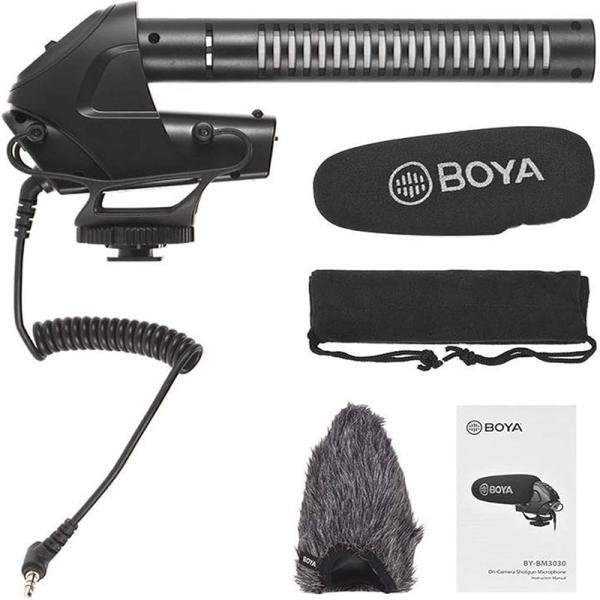Boya shotgun condenser microphone-BY-BM3030