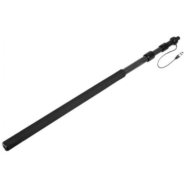 Boya Carbon Fiber Boompole with Internal XLR Cable, 1m (3.3') to 2.5m (8.2') extension Range, Three Telescoping Sections-BY-PB25