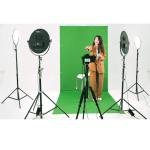 Phottix Collapsible Backdrop Kit (4-color cloth . Blue/Green and Black/White)