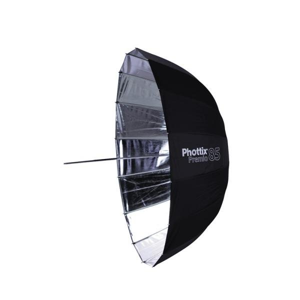 Phottix Premio Reflective Umbrella with Difuser kit (85cm/33") - S&B