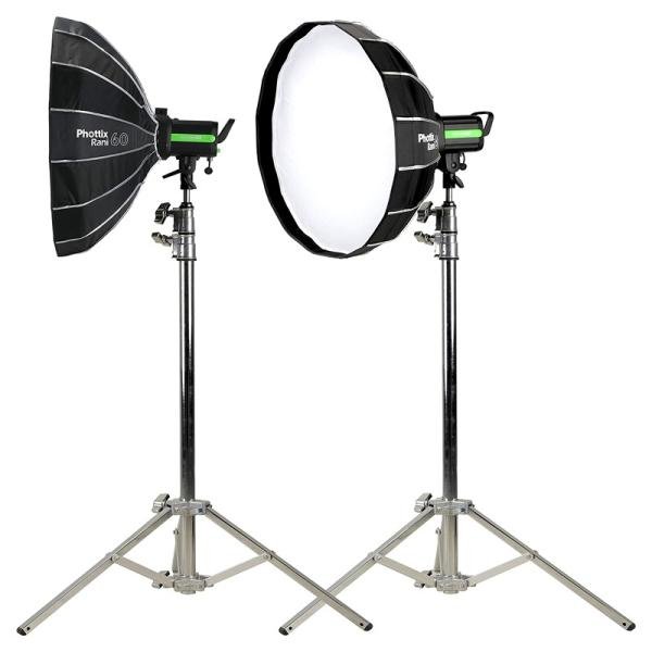 Phottix Rani 60 Folding Beauty Dish (60cm, 24", Silver, 16-Rod)