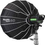 Phottix Rani 60 Folding Beauty Dish (60cm, 24", Silver, 16-Rod)