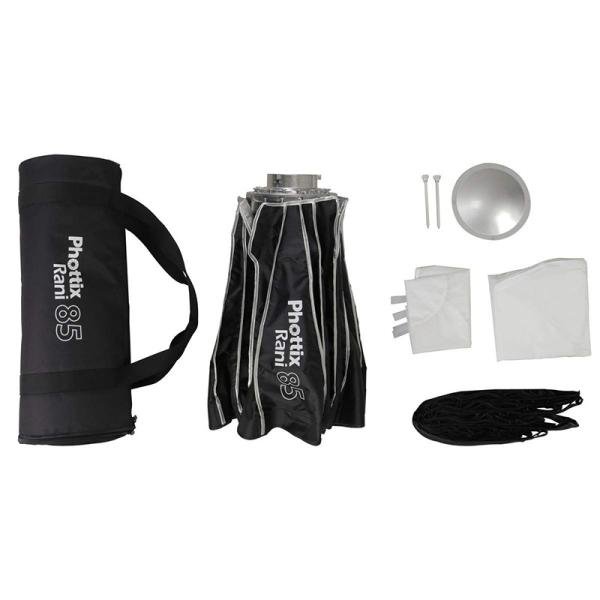 Phottix Rani 85 Folding Beauty Dish (85cm, 33", Silver, 16-Rod)