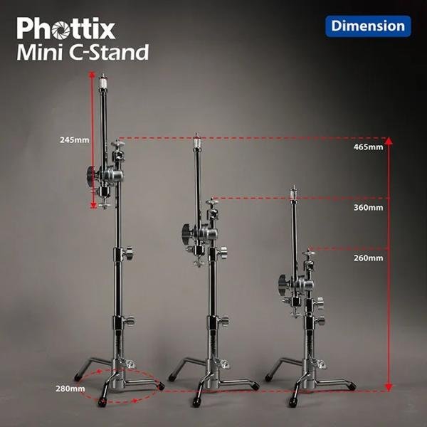 Phottix Mini C-Stand (H46cm/18″)