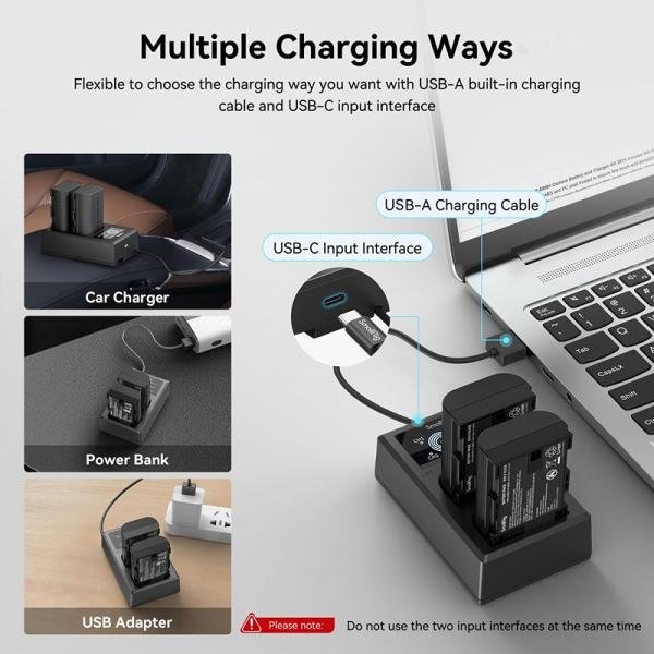 SmallRig LP-E6NH Camera Battery and Charger Kit 3821