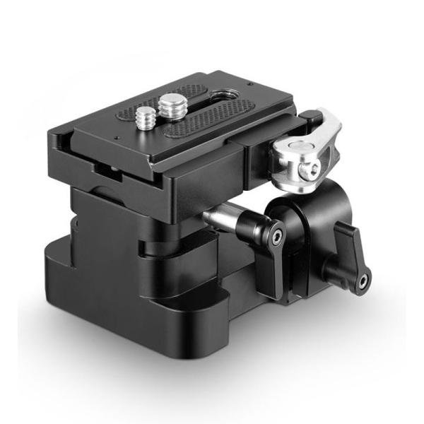 SmallRig Universal Bottom Mount Plate with 15mm Rod Support System 2092B