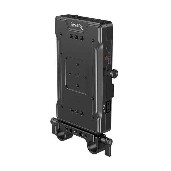 SMALLRIG V MOUNT BATTERY ADAPTER PLATE WITH DUAL 15MM ROD CLAMP 3203