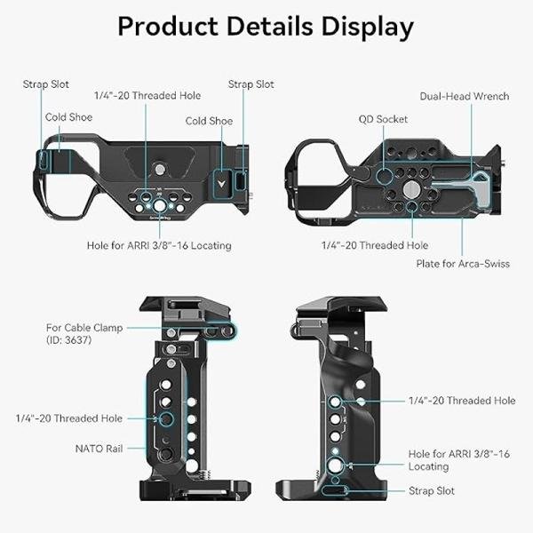 SmallRig Cage Kit for Sony Alpha 7 III / Alpha 7R III 4198