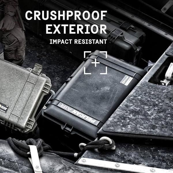 Pelican 1615AirTP,WL/TP INSERT,PB,BLACK - 016150-0051-110