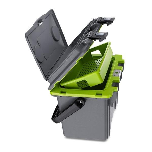 Pelican IM 14QT ELITE COOLER DKGRY/EGRN - 14Q-1-DKGRYEGRN