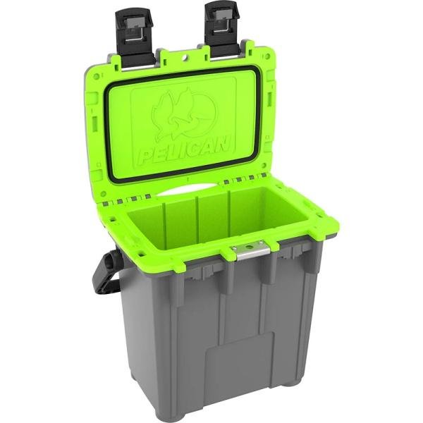 Pelican IM 20QT ELITE COOLER DKGRY/EGRN - 20Q-1-DKGRYEGRN