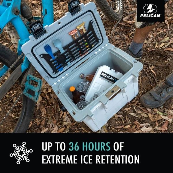 Pelican IM 20QT ELITE COOLER DKGRY/EGRN - 20Q-1-DKGRYEGRN