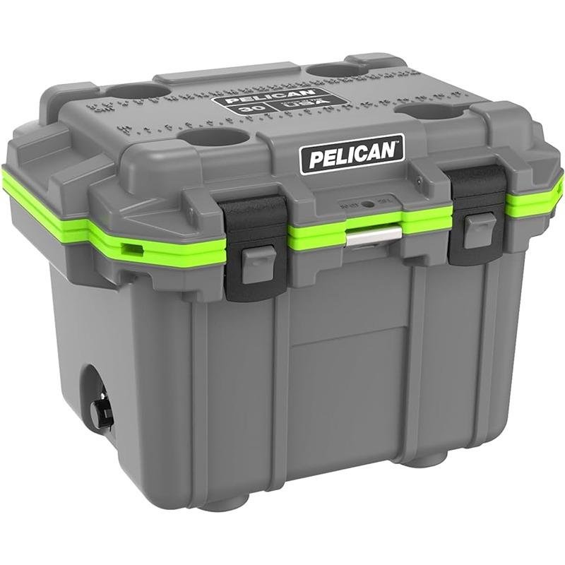 Pelican IM 30QT ELITE COOLER DKGRY/EGRN - 30Q-1-DKGRYEGRN