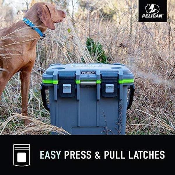 Pelican IM 50QT ELITE COOLER DKGRY/EGRN - 50Q-1-DKGRYEGRN