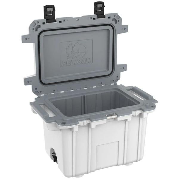Pelican IM 50QT ELITE COOLER WHT/GRY - 50Q-1-WHTGRY