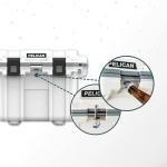 Pelican IM 50QT ELITE COOLER WHT/GRY - 50Q-1-WHTGRY