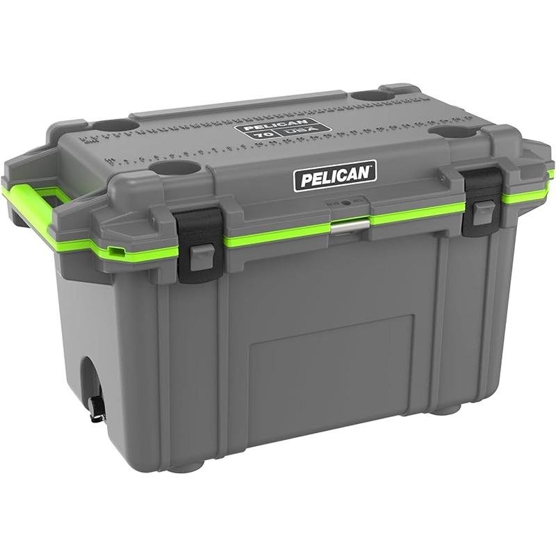 Pelican IM 70QT ELITE COOLER DKGRY/EGRN - 70Q-1-DKGRYEGRN