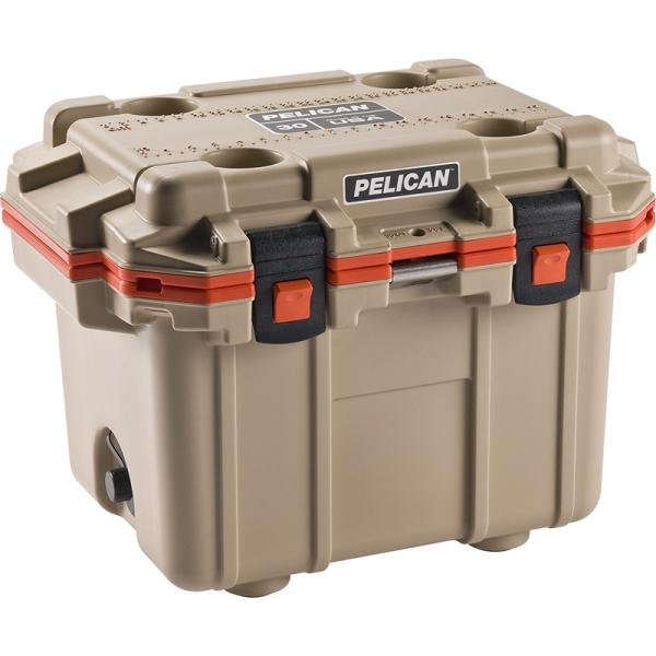 Pelican IM 30QT ELITE COOLER TAN/ORG - 30Q-2-TANORG