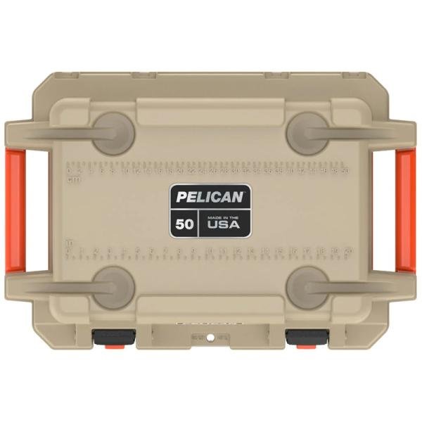 Pelican IM 50QT ELITE COOLER TAN/ORG - 50Q-2-TANORG