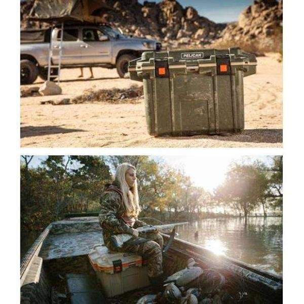 Pelican IM 50QT ELITE COOLER TAN/ORG - 50Q-2-TANORG