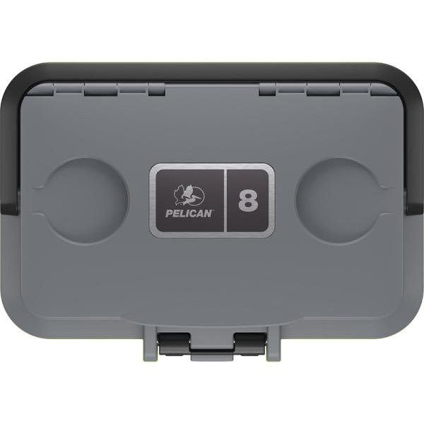 Pelican 8QT PERSONAL COOLER DKGRY/EGRN - 8Q-1-DKGRYEGRN
