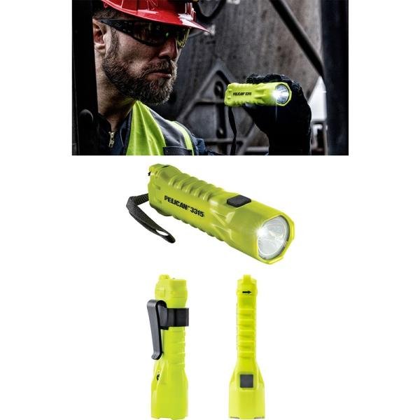 Pelican 3315PL,3AA LED,UL,PL,w/CLIP - 033150-0103-247