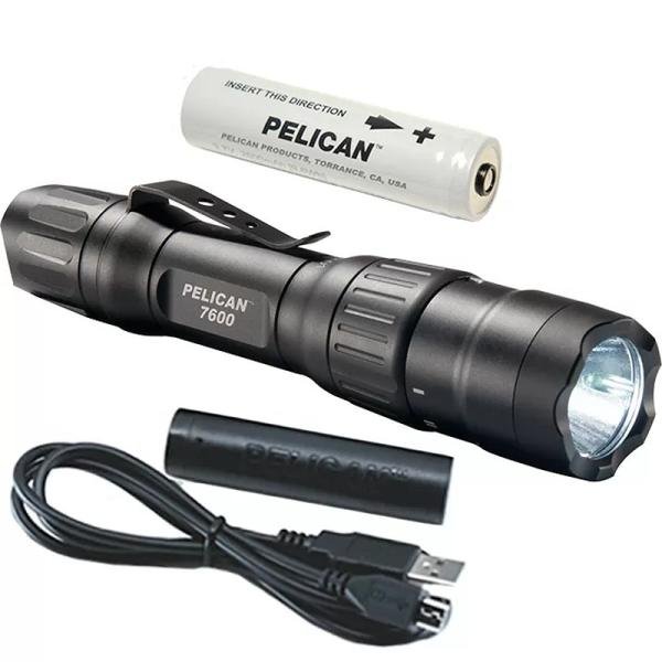 Pelican 7600COMBO,3-COLOR LED LI-ION + WAND/HOLS - 076000-0040-110