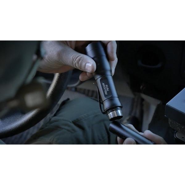 Pelican 7610,1AA/2CR123 LIGHT,BLK - 076100-0000-110