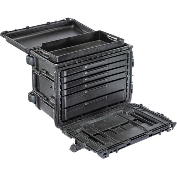 Pelican 0450SD4,WL/4 SHALLOW+2 DEEP DRAWERS,BLK - 004500-0420-110