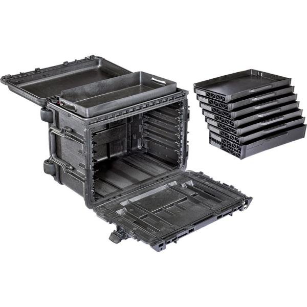 Pelican 0450SD4,WL/4 SHALLOW+2 DEEP DRAWERS,BLK - 004500-0420-110