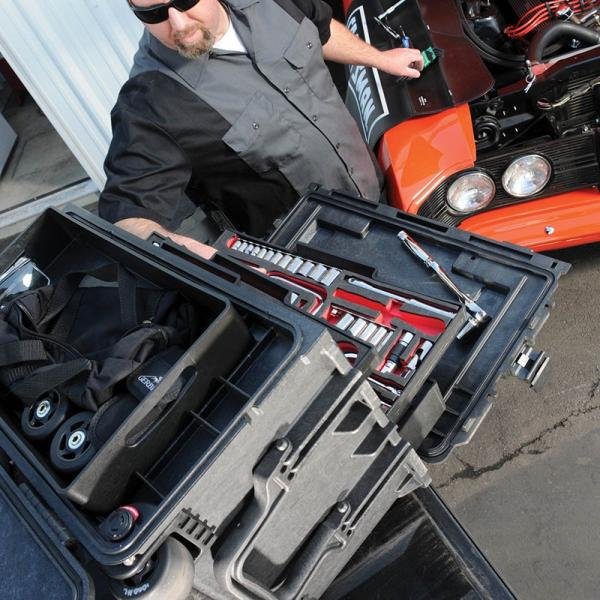 Pelican 0450SD4,WL/4 SHALLOW+2 DEEP DRAWERS,BLK - 004500-0420-110