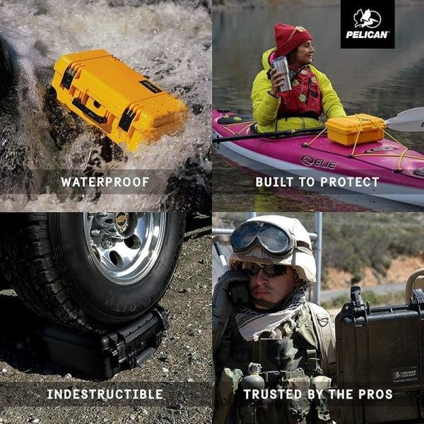 Pelican 1300NF,WL/NF,YELLOW - 1300-001-240