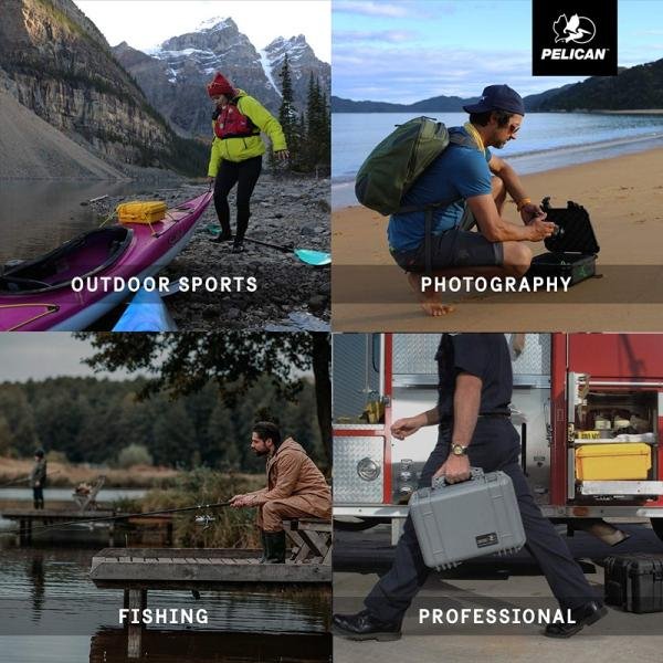 Pelican 1400NF,WL/NF,SILVER - 1400-001-180