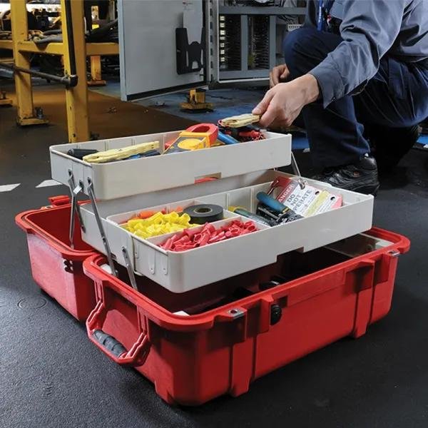 Pelican 1460TOOL,WL/2-TRAY,RED - 1460-007-170
