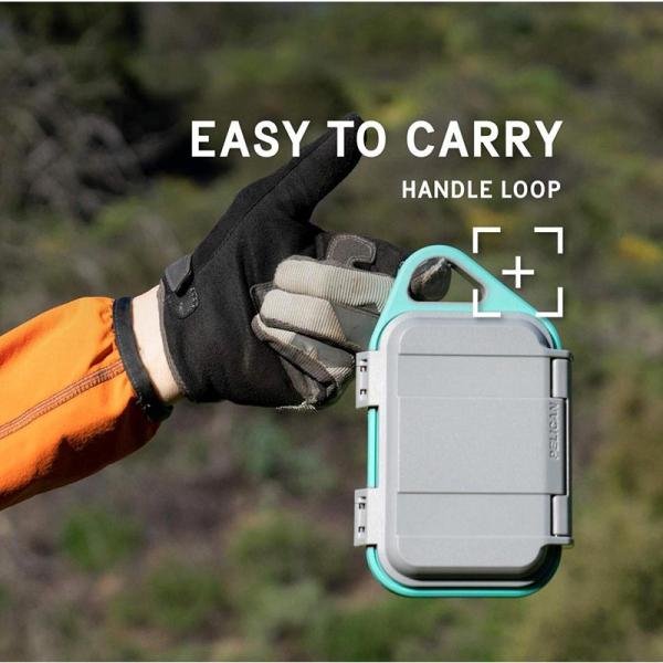 Pelican GO CASE G40,WHITE/AQUA - GOG400-0000-WHT