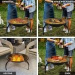 Procamp PROCAMP ROUND FOLDING FIRE PIT 53X53X30CM - PRO000169