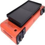 Procamp FLAMEKRAFT PORTABLE DOUBLE BURNER GAS STOVE WITH BACK COVER - PRO000183