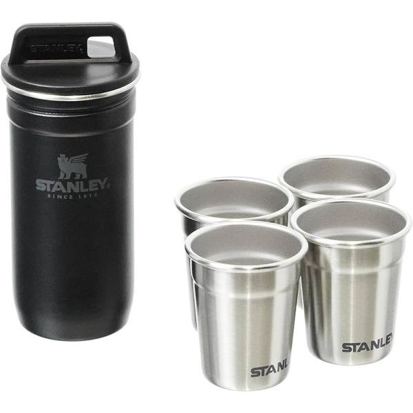 Stanley ADV Nest Shot Glass & Flask Set Matt Black - 10-01883-035
