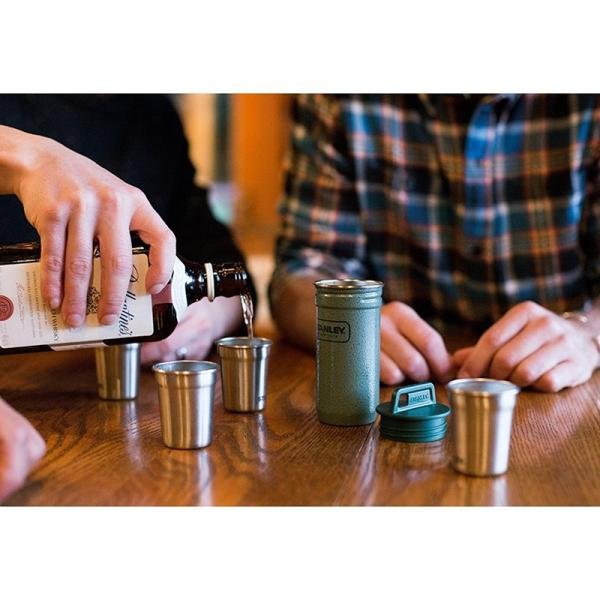 Stanley ADV Nest Shot Glass & Flask Set Matt Black - 10-01883-035