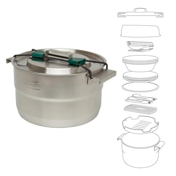 Stanley ADV 3.5L / 3.7QT Basecamp Camp Cook Set SS - 10-02479-025