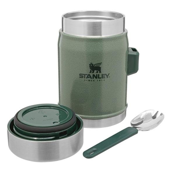Stanley CLA 414ml / 14oz Vac Food Jar + Spork H.Green - 10-09382-004