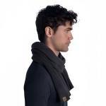 Buff Knitted Collar Francis Graphite AW22 - BF126458901