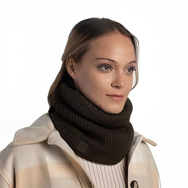 Buff Knitted Collar Francis Graphite AW22 - BF126458901