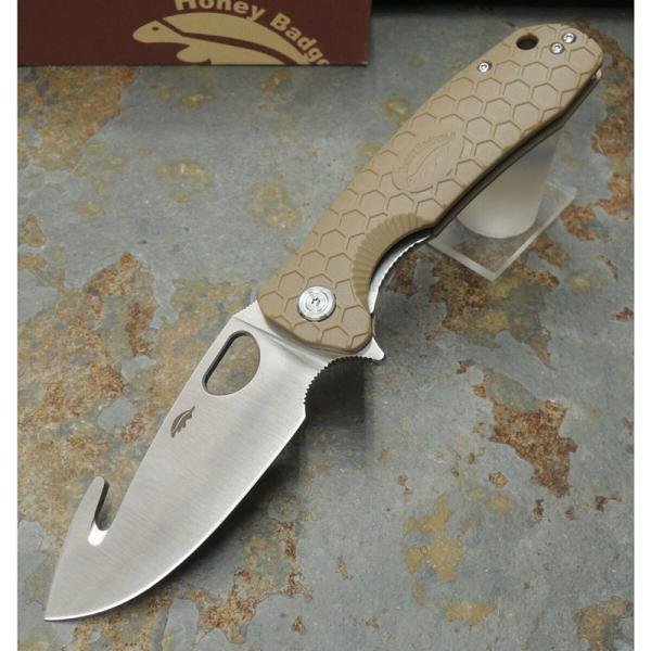 Honey Badger Hook Large Tan - HB1252
