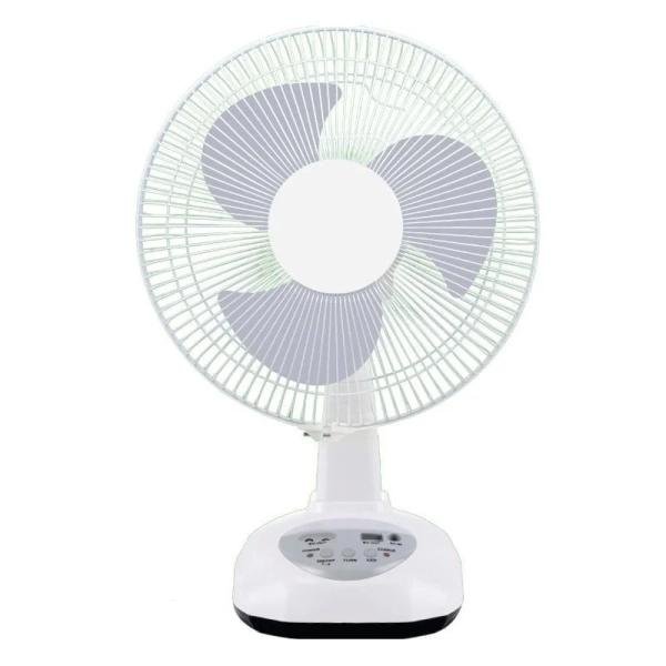 U/Tec Tornado AC/DC 2 Speed Oscillating Fan W/Built-in LED Emergy Light - MS5171