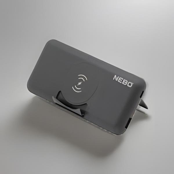 Nebo 10,000mAh Powerbank with Kickstand & wireless charging - NB2102